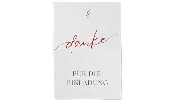 Geschirrtuch Danke für die Einladung