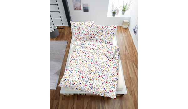 Bettwäsche Satin Blümchen